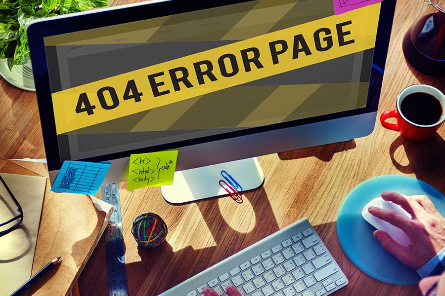 configurare la pagina errore 404